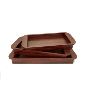 Siêu xuất khẩu chất lượng bằng gỗ phục vụ khay với hình chữ nhật hình & Top Grade bằng Gỗ Made khay bởi các nhà xuất khẩu