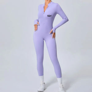 Yoga <b>Jumpsuit</b> Seamless High Waisted Women's Sports Wear Fitness Running Pants Sports Set - Product Image 5