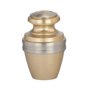 Mini urnas de cremación de recuerdo de metal directas de fábrica para urnas de recuerdo funerario de cenizas para uso de cremación - Product Image 2