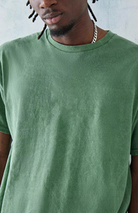 Camiseta con logotipo personalizado para hombre, camiseta con hombros caídos y lavado ácido en blanco, camisetas con impresión gráfica personalizable de calidad Hgih lavada Vintage - Product Image 4