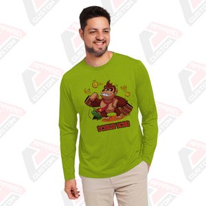 T-shirt en jersey de coton à manches longues pour homme Heritage, écologique, confort estival, appliques disponibles, denim, batik, velours côtelé, perles - Product Image 4