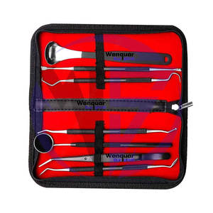Instrumentos Dentales Ultrasónicos Profesionales Wenquar, 7 Piezas de Acero Inoxidable Duradero con Estuche con Cremallera de Fácil Mantenimiento - Product Image 4
