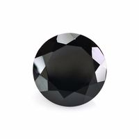 Onyx noir rond facetté 6 mm, 8 mm, 10 mm, 12 mm, 14 mm, 15 mm, 16 mm, pierre précieuse d'onyx naturelle, coupe circulaire pour la fabrication de bijoux