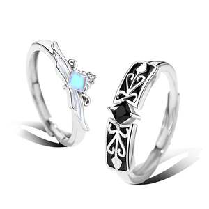 Jeulia Adjustable Sterling Silver Princess <b>Crown</b> <b>Ring</b>-Romantic Gold Plated Inlay - Product Image 6