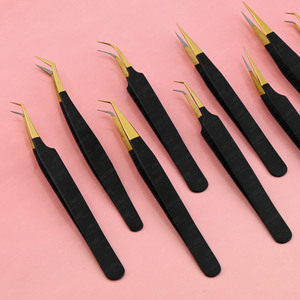 Pinzas de Precisión Boomi para Extensión de Pestañas con Punta de Fibra Fina y Delgada, Pinzas de Aislamiento Largas y Rectas - Product Image 6