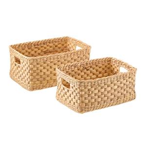 ตะกร้าเก็บของทำจากผักตบชวา ขนาดกลาง รุ่น Mira สีธรรมชาติ ผลิตด้วยมือ ขายส่ง เป็นมิตรกับสิ่งแวดล้อม ผลิตในเวียดนาม - Product Image 2