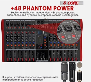 HY 16 canales DJ equipo mezclador de Audio 5 núcleos para Bluetooth USB placa de sonido consola instrumentos eléctricos - Product Image 3
