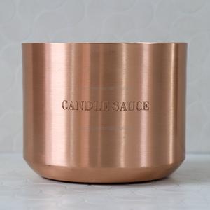 Customized Handmade Copper Candle Container Metal Votive Vessels Jars with Lid for Home Decoration Scented Candle Container - Product Image 6