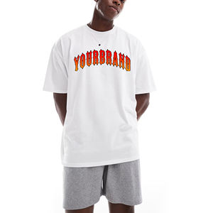 เซ็ตเสื้อยืดและกางเกงขาสั้นผ้าฝ้าย100% 250น้ำหนักเบาพิมพ์โลโก้ได้ตามต้องการฤดูร้อน - Product Image 1