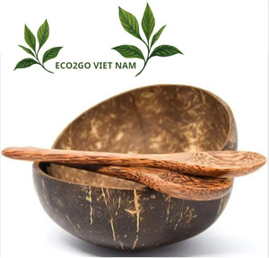 Cuenco de cáscara de coco grabado artesanal único de alta calidad Cuenco de cáscara de coco respetuoso con el medio ambiente para hacer velas a granel - Product Image 5