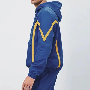 Survêtement de sport pour homme personnalisé, coupe-vent, néoprène, doublure en polyester antibactérien, décontracté, jogging, course à pied, usage domestique, haute qualité - Product Image 4