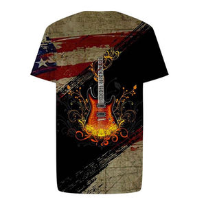 T-shirts imprimés pour hommes Kivotech, manches courtes, col rond, impression par sublimation personnalisée, votre propre style pour adultes - Product Image 2