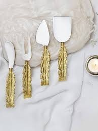 Elegant Style Stainless Steel Cheese Server Set with Designer Handle Serveware - Product Image 4