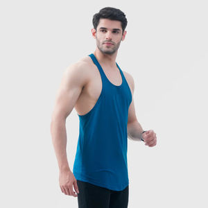 Débardeurs de sport OEM en coton spandex personnalisés à séchage rapide pour hommes vente en gros vêtements de sport grande taille respirants durables - Product Image 3