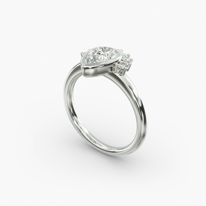 Bling 1,5 quilates Moissanite pera forma diamante anillo 925 Plata elegante moda anillo lindo estilo para boda Fiesta todos los días lujo - Product Image 4