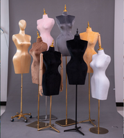Kunden spezifische Half Body Pin Foam Schaufenster puppe für Frauen Big Bust Hip brasilia nische weibliche Kleid Form Plus Size Half Body Schaufenster puppe
