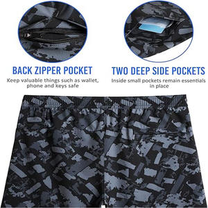 Short de basket-ball 2 en 1 léger à séchage rapide de haute qualité personnalisé en usine pour jeunes Shorts de sport pour hommes - Product Image 5