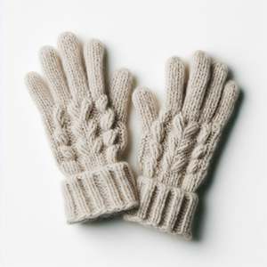 Meilleurs gants en laine mérinos rayés, tricotés à la main, luxueux, de style himalayen, doublure en polaire, compatibles avec les écrans tactiles, longueur poignet pour - Product Image 4