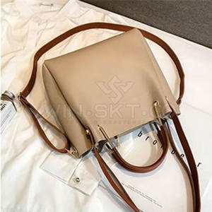 Sac en cuir véritable pour femme, léger, durable, à trois sangles, fermeture éclair, imperméable, portable - Meilleure vente, qualité supérieure, 3L - Product Image 2