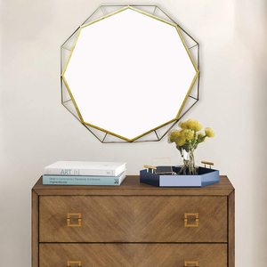 Espejo de decoración de pared para el hogar, accesorios de regalo, imagen de pared, Visor de cristal, forma Irregular - Product Image 3