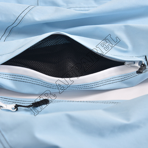 Pantalon de neige bleu clair professionnel pour l'extérieur avec revêtement imperméable, passants de ceinture, poches utilitaires et ventilation - Product Image 6