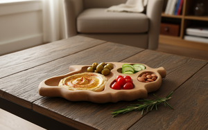 Leaf <b>Snack</b> <b>Tray</b> - 4 Sections 30×18.5 cm - Product Image 3