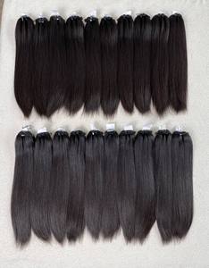Extensiones de Cabello Humano Liso Vietnamita, 100% Cabello Virgen con Cutícula Alineada, Doble Trama a Máquina - Product Image 1