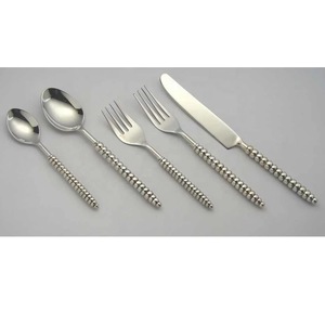 Vintage Style Stainless Steel Cutlery With <b>Mop</b> <b>Handle</b> Flatware Tableware For Hotel Restaurant Use Custom Logo SS Flatware Set - Product Image 6