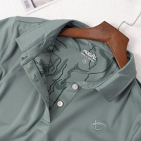 010-giyim erkek özel Logo Polyester Spandex T-Shirt spor Golf Polo T shirt rahat POLO GÖMLEK