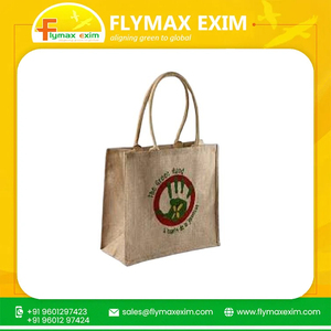 Sacs fourre-tout en jute noir Sac fourre-tout en jute de qualité supérieure Sacs en jute naturel avec impression personnalisée - Product Image 4