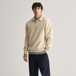 Sweat-shirt à fermeture éclair pour hommes de qualité supérieure 1/4 dans un pull élégant à col montant avec manches complètes pour une tenue décontractée confortable - Product Image 6