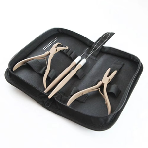Kit d'outils de pose d'extensions capillaires tendance : Pince à micro-anneaux en acier inoxydable pour extensions capillaires, avec fonction de pose et de retrait - Product Image 6