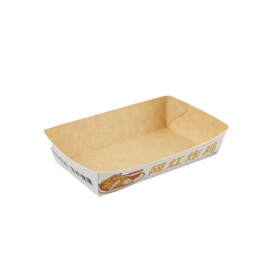 OEM Bac à papier en carton recyclé personnalisé Couleur mixte en forme de bateau UV Avantage Feuille bonne impression d'emballage de perruque alimentaire - Product Image 3