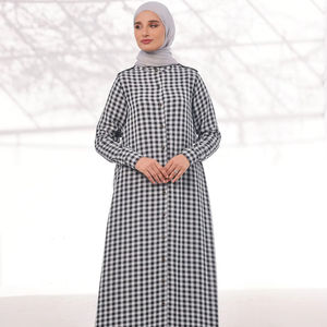 Abaya Paquistaní de Chifón Simple y Transpirable, Personalizable, para Mujer Musulmana, Estilo Modesto para Uso en Exteriores, Corte en A - Product Image 1