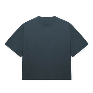 เสื้อยืดสตรีทผ้าฝ้าย100% เสื้อยืดไหล่ดีไซน์เนอร์เสื้อยืดพิมพ์ลายน้ำหนักมากงานตามสั่ง - Product Image 5