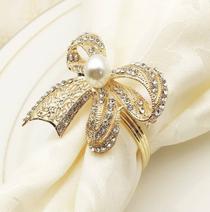 Ronds de serviette décoratifs finement travaillés accessoires luxueux et élégants pour les décors de table à manger disponibles au prix de gros - Product Image 4