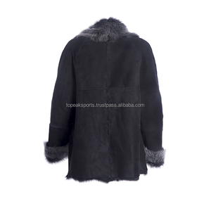 Abrigo de Piel de Oveja Color Gris Carbón, Modelo 2026, el Más Vendido, para Mujer, 100% Alta Calidad, Tallas Grandes, Abrigos de Moda para Invierno - Product Image 6