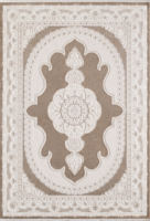 Weicher Türkischer Maschinengefertigter Teppich Klassisches Muster Wohnbereich-Teppich mit Zeitgenössischem Look für Zuhause