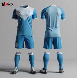 Venta caliente Unisex 100% Poliéster Uniforme de fútbol de secado rápido con logotipo personalizado y diseños de maqueta sin colores - Product Image 5
