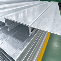 Plancher en acier galvanisé non bétonné, structure composite pour projet de plateforme de deuxième étage d'un centre logistique