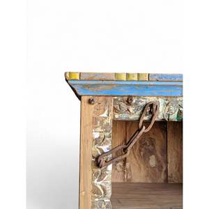 Rustic <b>Wooden</b> Bookshelf for Home Office Living Room Bedroom School Hotel with Durable Metal Cabinet Design - Product Image 6