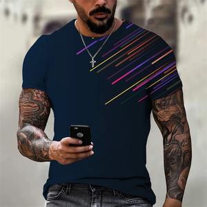 Camiseta de talla grande de algodón de alta calidad con estampado frontal personalizado para hombre - Product Image 2