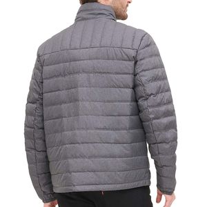 Veste matelassée en toile à capuche tendance et chaude pour l'hiver, 100% polyester-coton, fabriquée en usine, réversible, respirante, écologique, pour homme - Product Image 2