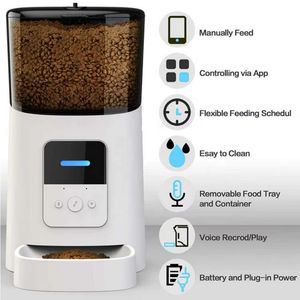 6L Tuya Smart Auto Cat Feeder WiFi автоматическая кормушка для домашних животных для сухого корма, дозатор корма для кошек - Product Image 5