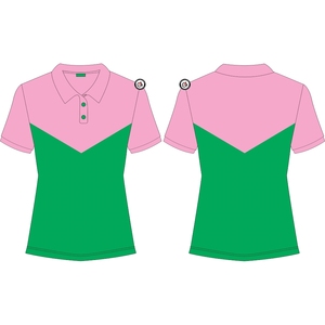 Alpha | Kapa | Alpha Fraternity Polo de qualité supérieure Polo en coton à manches courtes pour femmes - Product Image 6