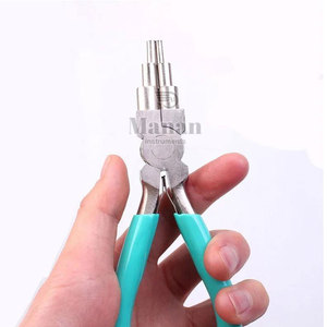 Pince à bijoux professionnelle pour la fabrication de fermoirs, outil en fil d'acier inoxydable durable, MANAN INSTRUMENTS MI-BMP-1502, personnalisable - Product Image 2