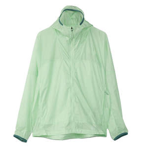 Veste coupe-vent légère pour homme en toile enduite, à capuche, entièrement zippée, respirante, imperméable, coupe-vent, pliable, pour l'extérieur - Product Image 2