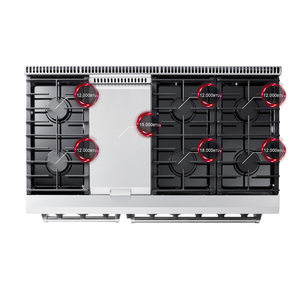 Fabrikant 48 Inch Vrijstaand Gasfornuis Met Bakplaat - Product Image 5