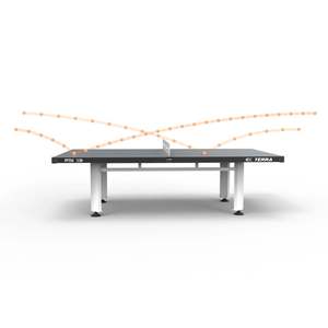 Table de ping-pong fixe d'extérieur Iconic Terra par Stag, table de ping-pong moderne en MDF, mobile et pliable pour l'intérieur - Product Image 4