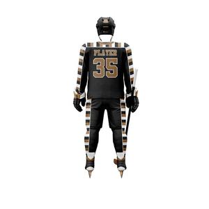 Ensemble d'uniformes de hockey sur glace d'hiver unisexe pour adultes, personnalisable avec logo, tenue d'entraînement 100 % polyester, impression par sublimation, coupe ample – Vente chaude - Product Image 3